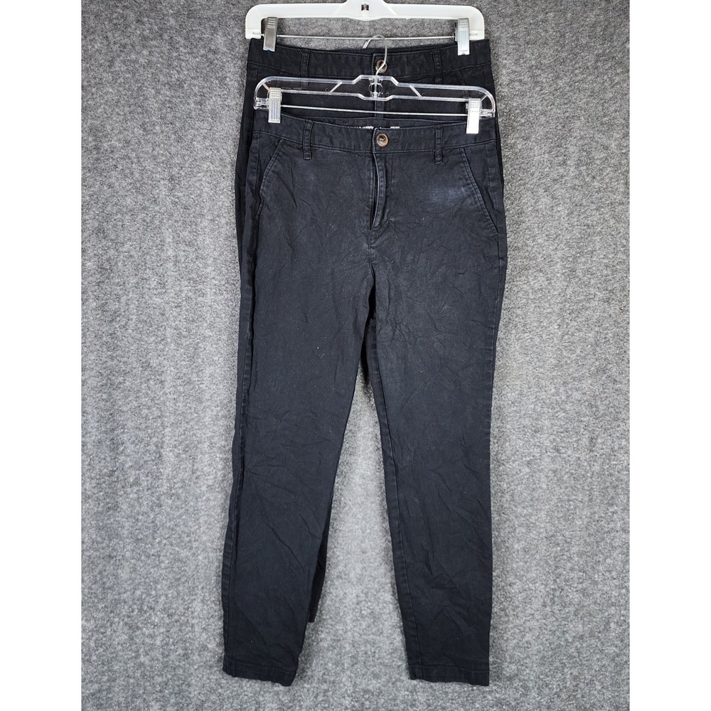 Old Navy Pants Womens 6 High Rise Skinny Black Adjustable Waist EUC
